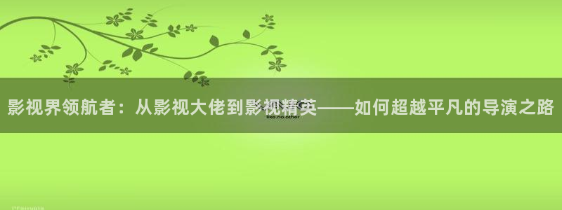 51视频在线下载：影视界领航者：从影视大佬到影视精英——如何超越平凡的导演之路